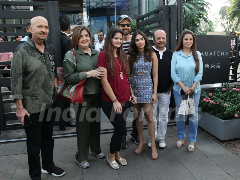 The Roshan's papped around the town