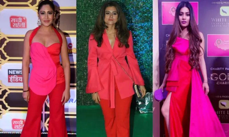 pink and red colour combination