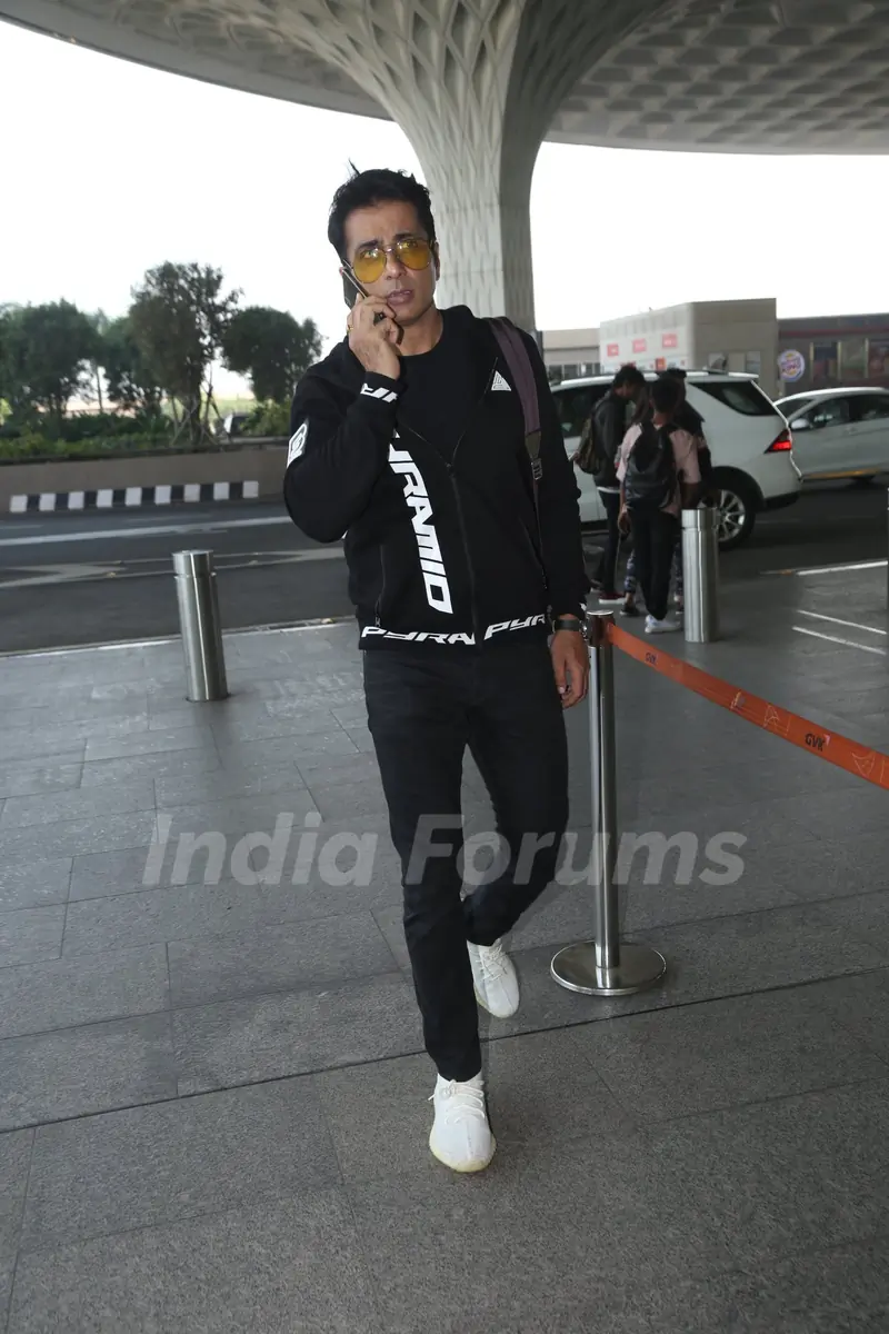 Sonu Sood papped at airport