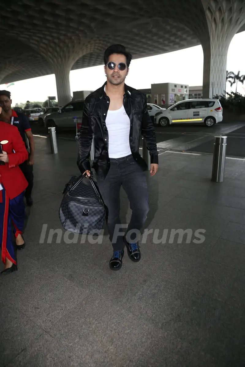 Varun Dhawan papped at airport