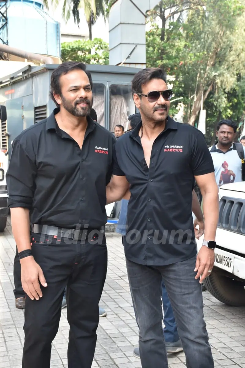 Ajay Devgn and Rohit Shetty at the trailer launch of Tanhaji: The Unsung Warrior
