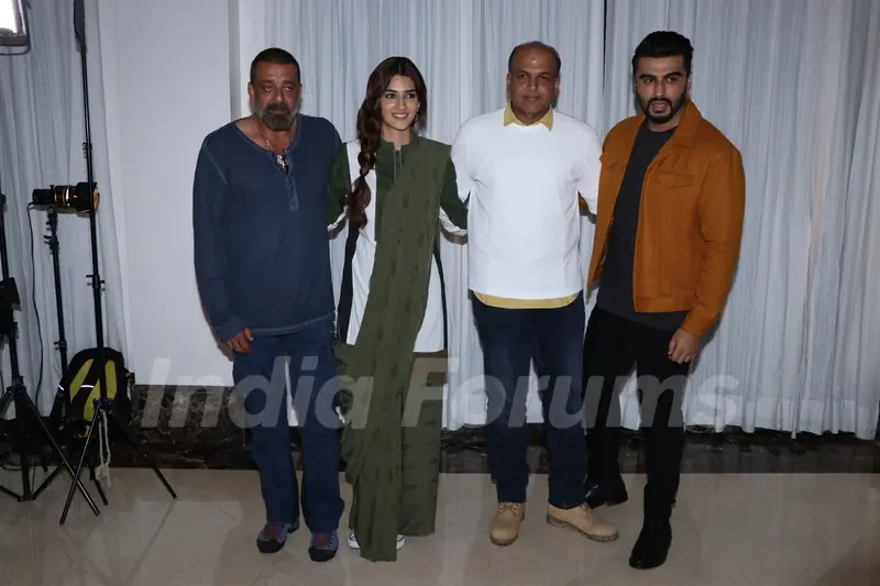 Sanjay Dutt, Kriti Sanon, Ashutosh Gowariker and Arjun Kapoor snapped during the promotions of Panipat