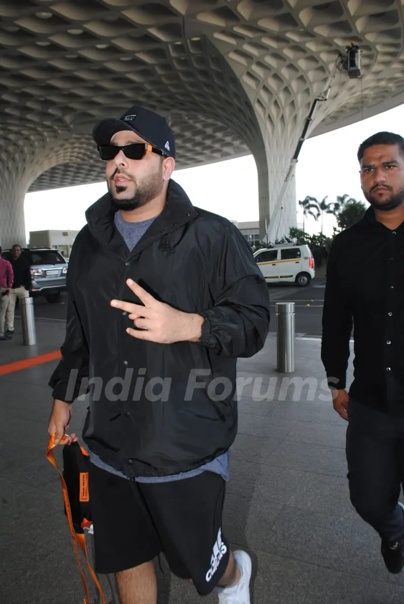 Badshah spotted at Airport