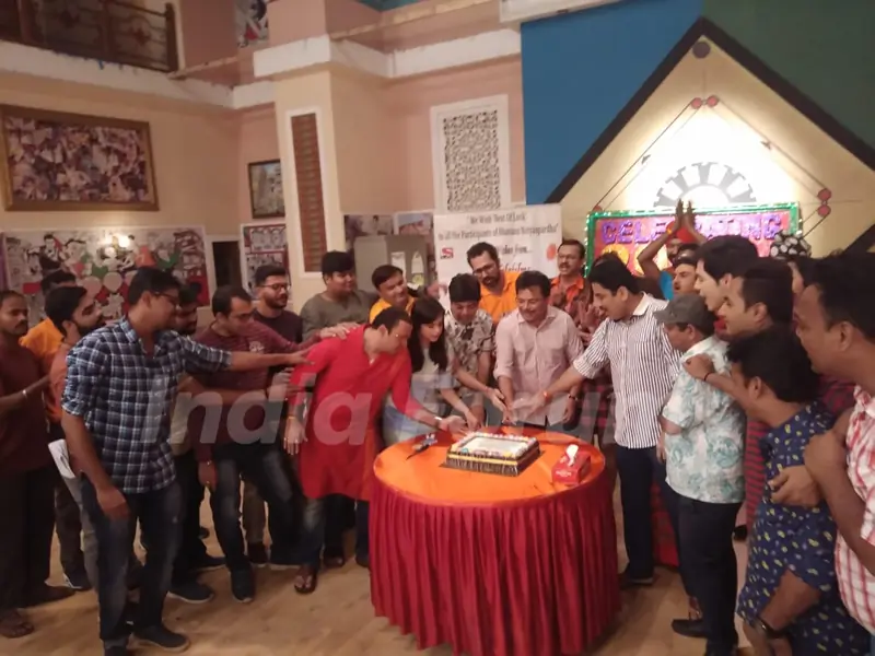 Cake Cutting with the cast of Taarak Mehta Ka Ooltah Chashmah
