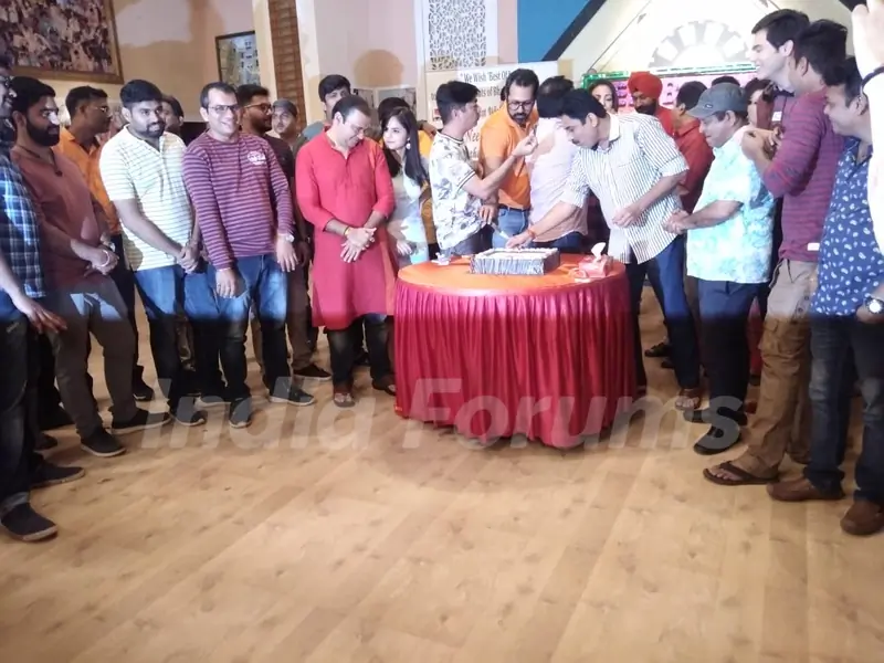 Cake Cutting with the cast of Taarak Mehta Ka Ooltah Chashmah