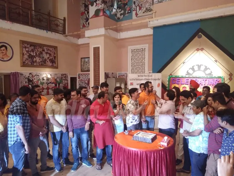 Cake Cutting with the cast of Taarak Mehta Ka Ooltah Chashmah