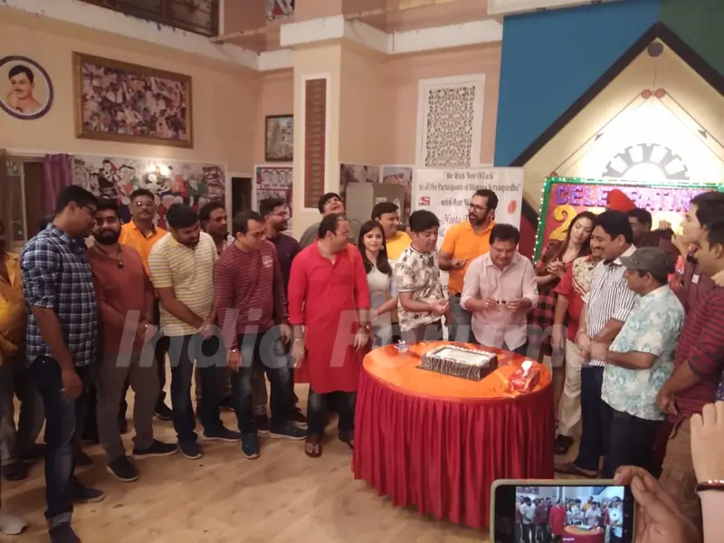 Cake Cutting with the cast of Taarak Mehta Ka Ooltah Chashmah