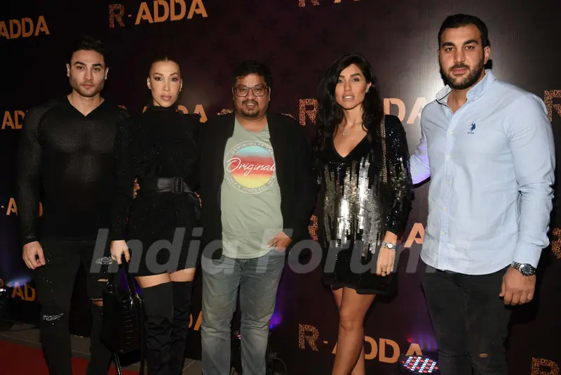Shakir Shaikh with friends during the launch of R-Adda 