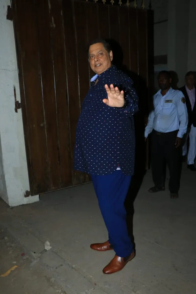 David Dhawan at Varun Dhawan Natasha Dalal Roka