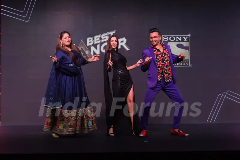 Geeta Kapur, Malaika Arora, Terence Lewis during the launch of India's Best Dancer