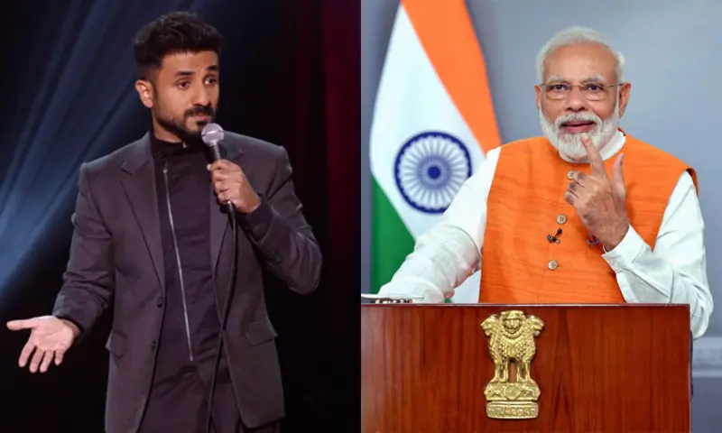 Vir Das and Narendra Modi