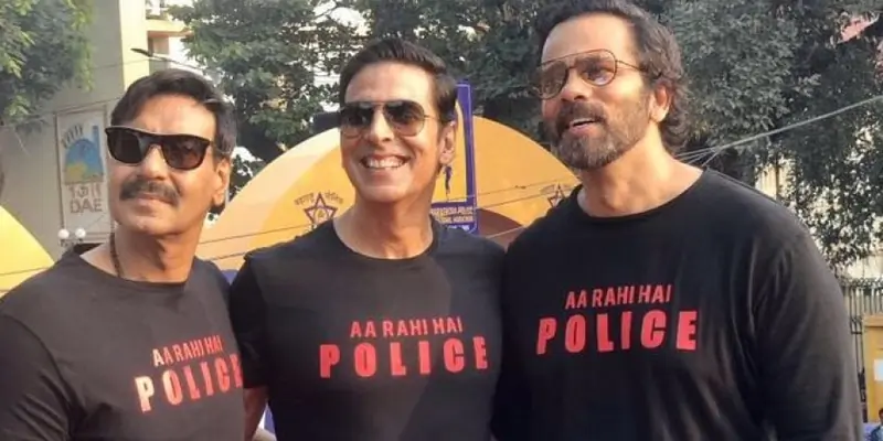 Ajay Devgn and Akshay Kumar in Singham 3