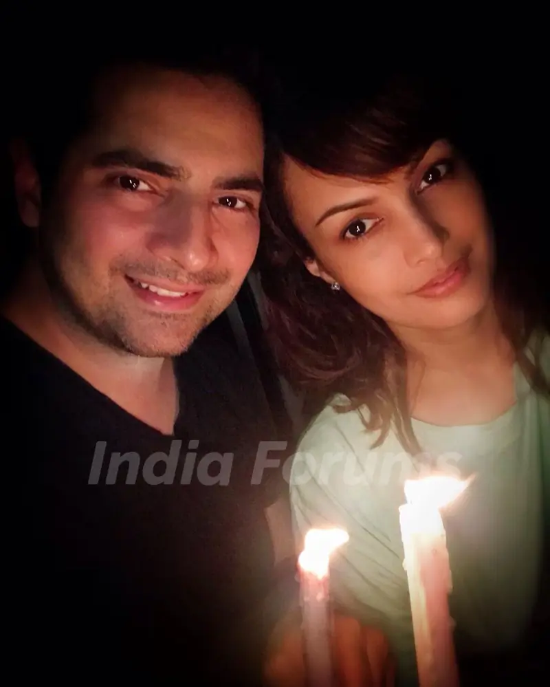 Karan Mehra with wife Nisha Rawal