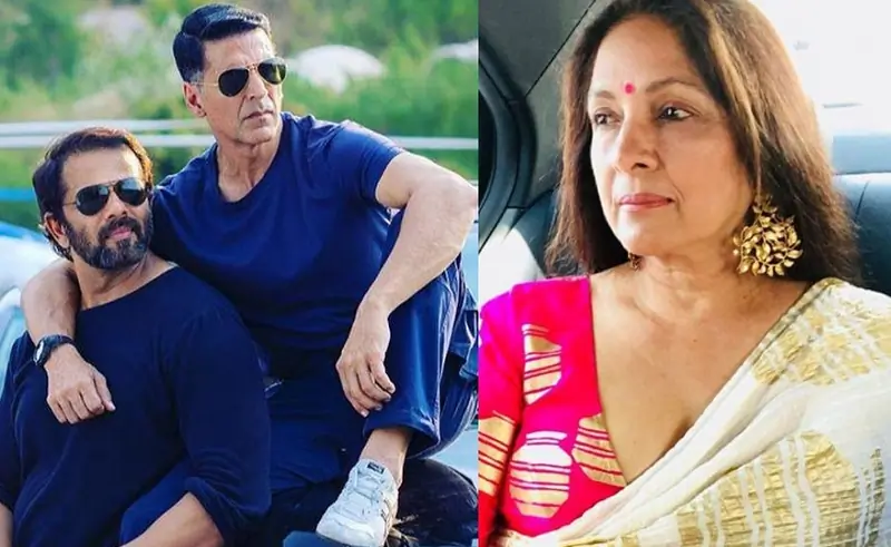 Neena Gupta Akshay Kumar Rohit Shetty