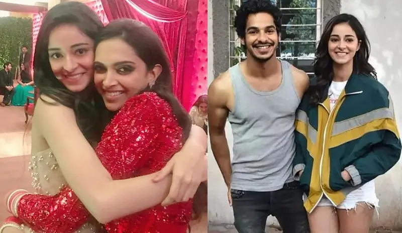 Ananya Panday with Deepika Padukone Ishaan Khattar