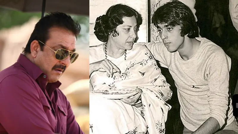 Sanjay Dutt with Mom Nargis