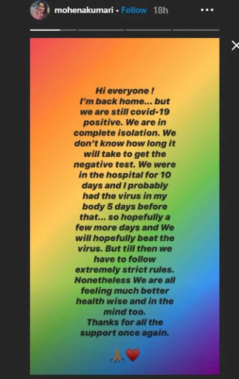 Mohena Kuamri Instagram post 