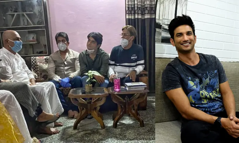 Shekhar Suman at Sushant Singh Rajput's residence 