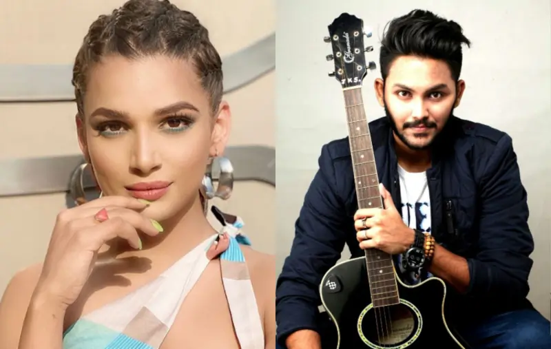 Naina Singh and Kumar Sanu Son