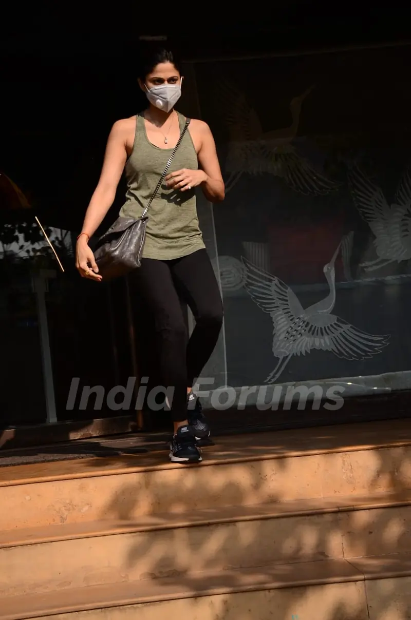 Shamita Shetty snapped around the town!