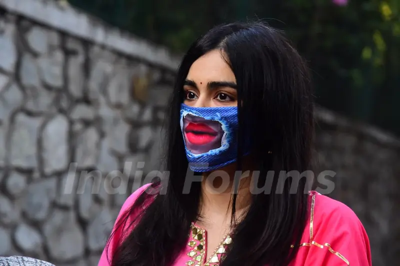 Adha Sharma snapped near Auxilium Convent High School