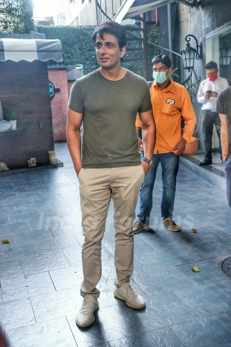 Sonu Sood snapped in Juhu