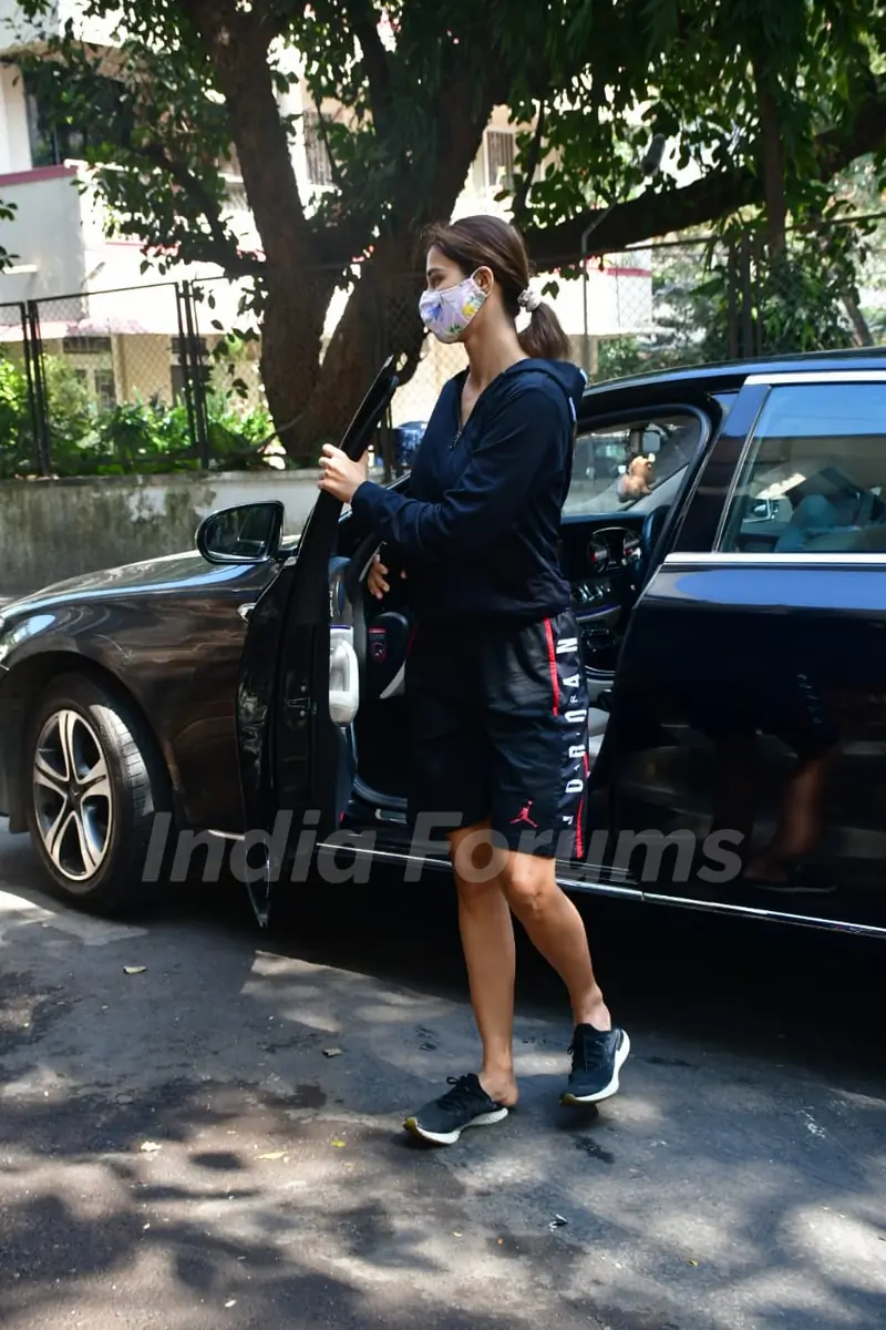 Disha Patani snapped at dubbing studio