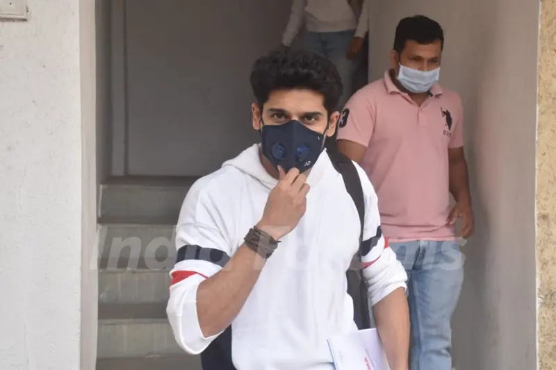 Abhimanyu Dassani snapped at dubbing studio Andheri