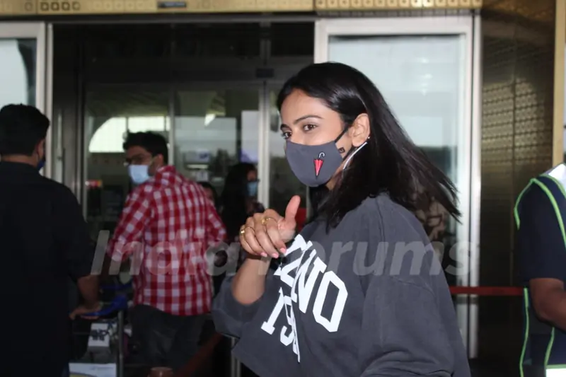 Rakul Preet snapped at airport