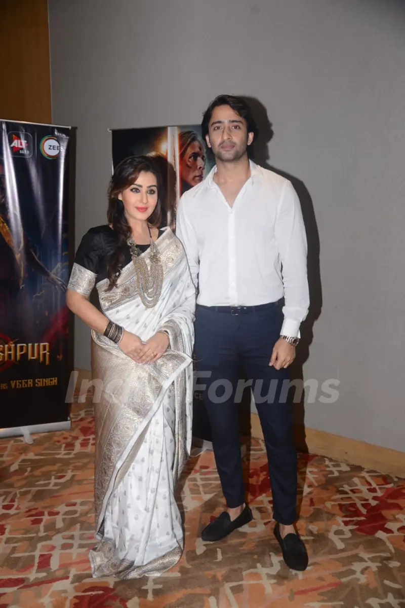 Shilpa Shinde and Shaheer Shaikh at the promotions of Paurashpur!