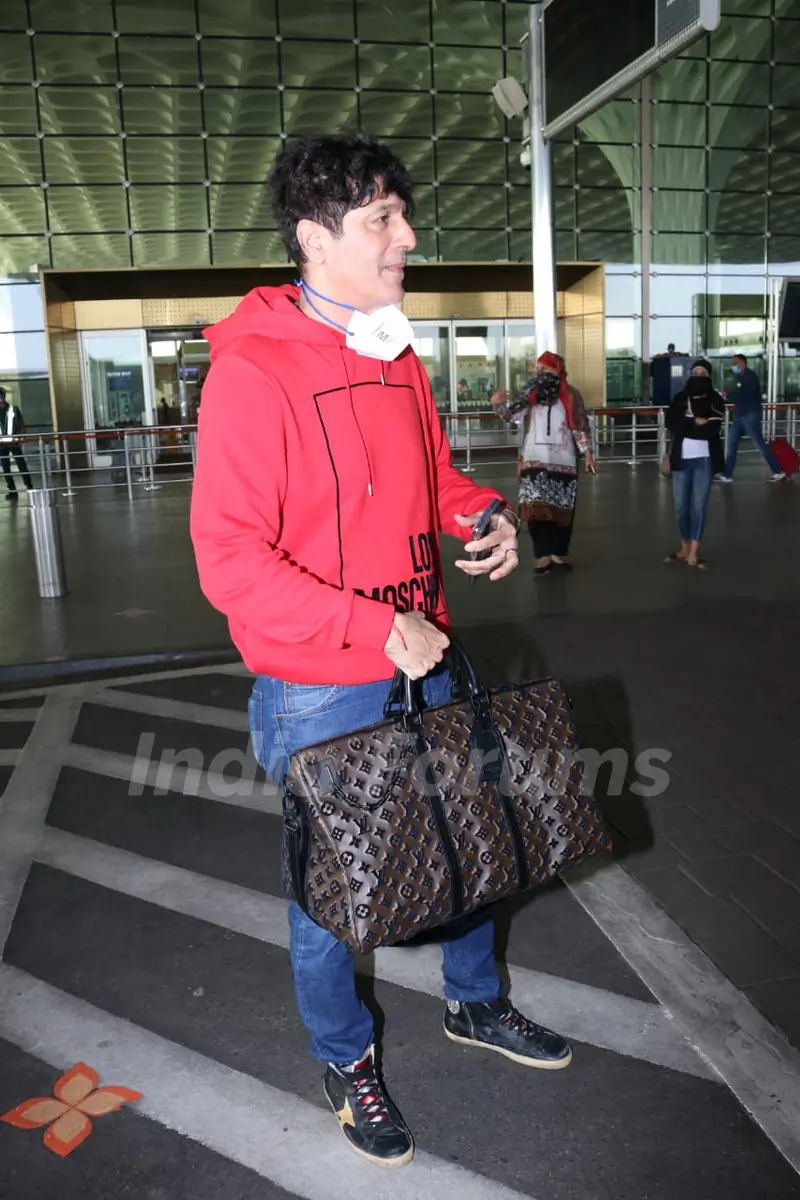 Chunky Pandey snapped at airport