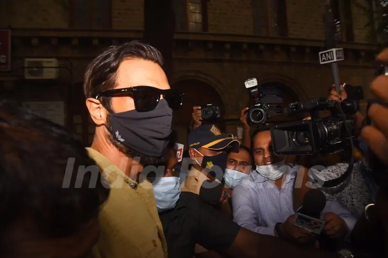 Arjun Rampal snapped leaving NCB office