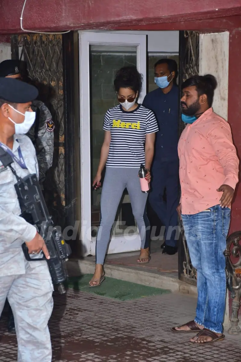 Kangana Ranaut snapped at Pilates