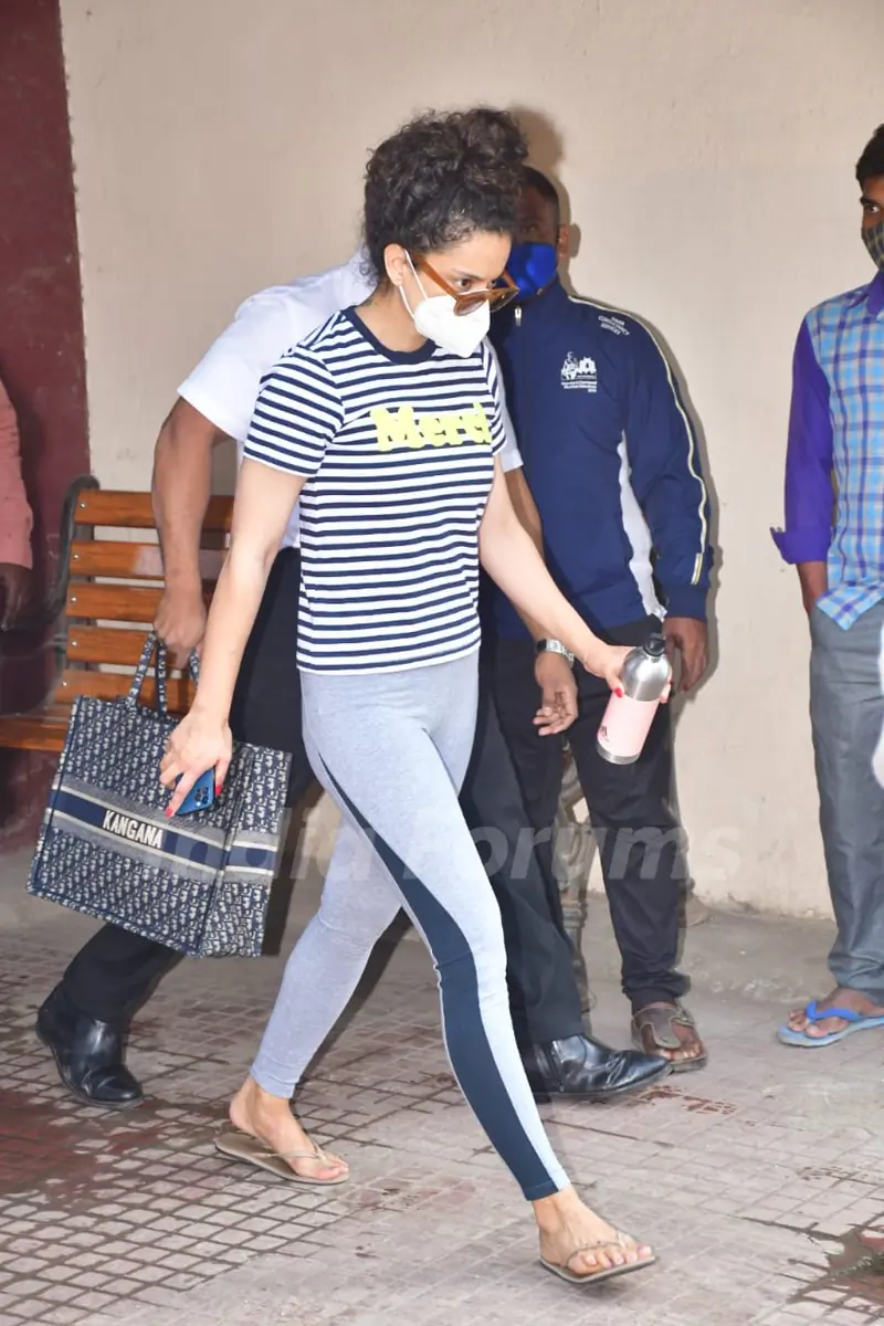 Kangana Ranaut snapped at Pilates