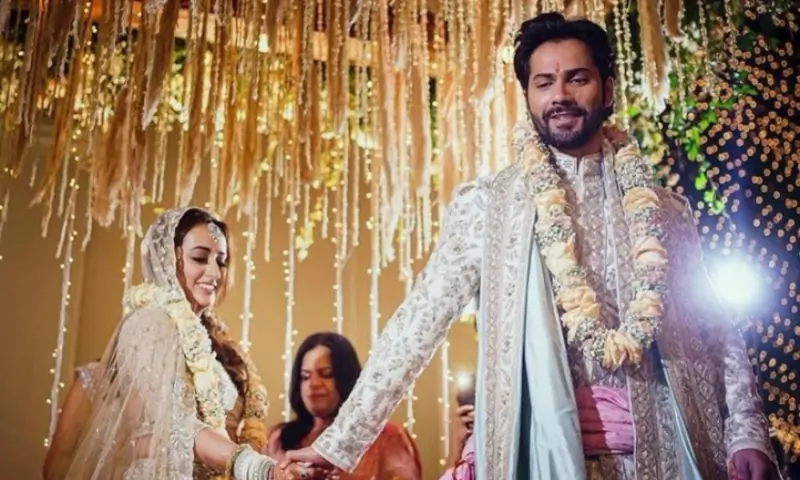 Varun Dhawna and Natasha Dalal