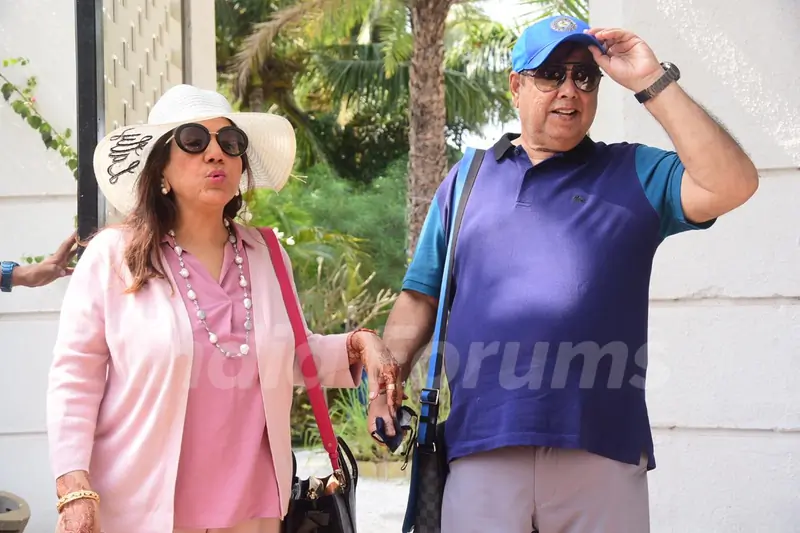 David Dhawan snapped leaving Alibaug after Varun-Natasha's wedding