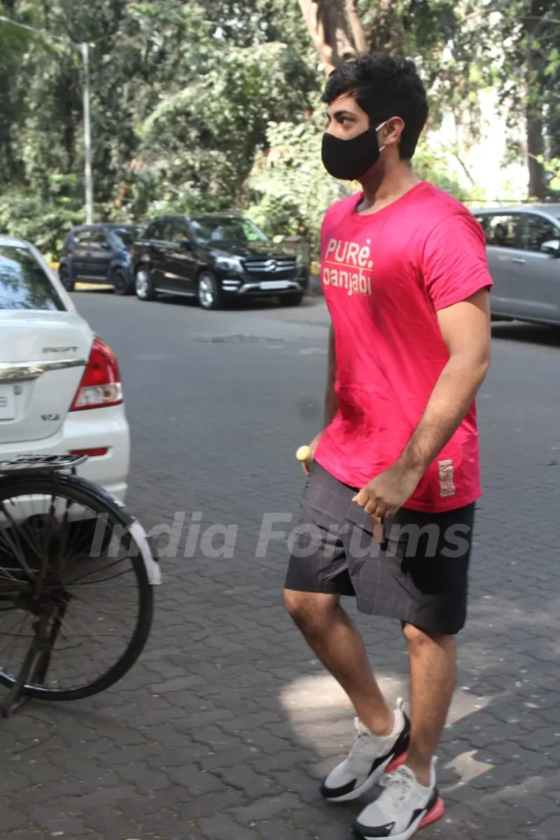 Agstya Nanda snapped at gym