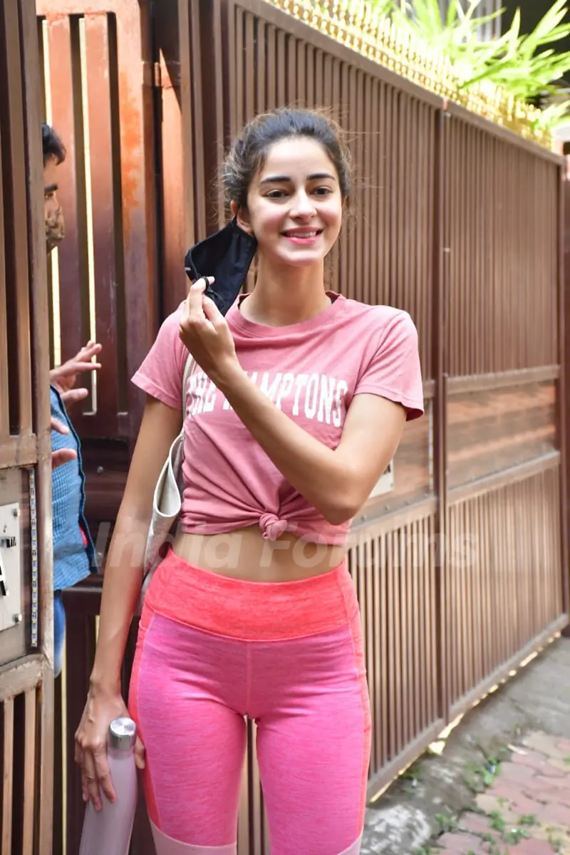 Ananya Panday snapped at Yoga class