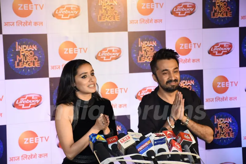 Shraddha Kapoor and Abhishek Kapoor at a shoot in Filmcity