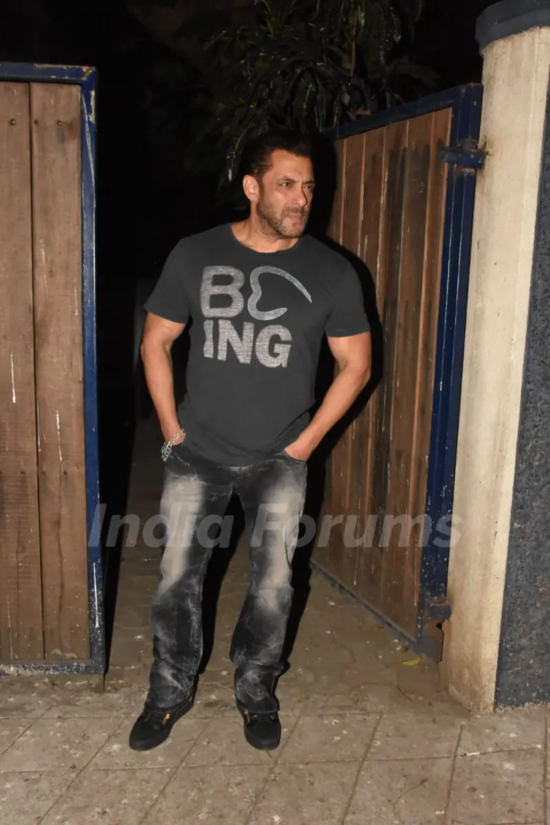 Salman Khan snapped outside a recording studio!