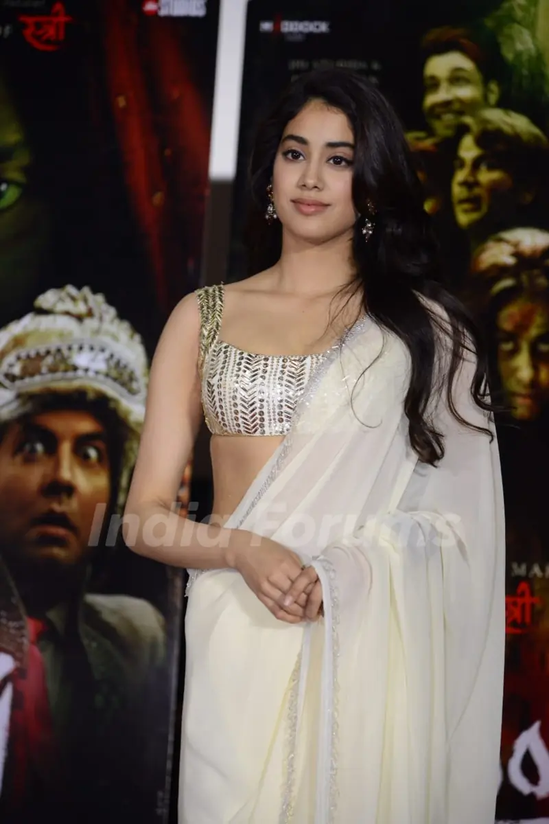 Janhvi Kapoor and Varun Sharma at the promotions of Roohi in Delhi