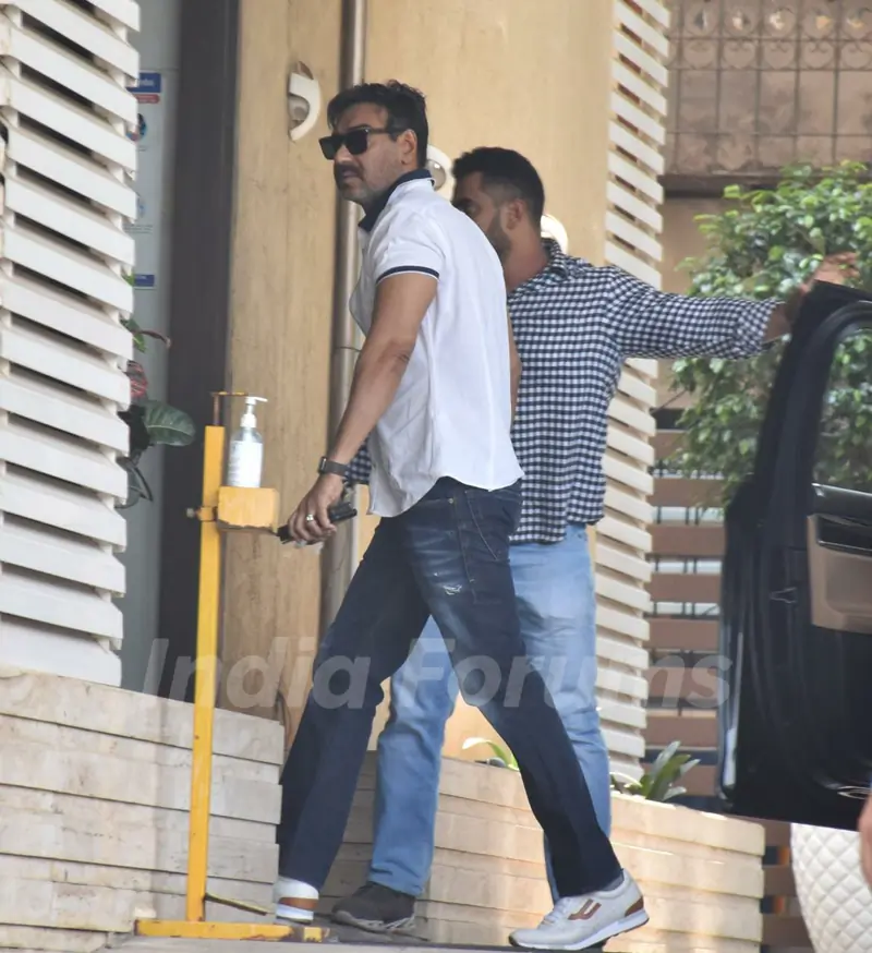 Ajay Devgn snapped in Juhu, Mumbai