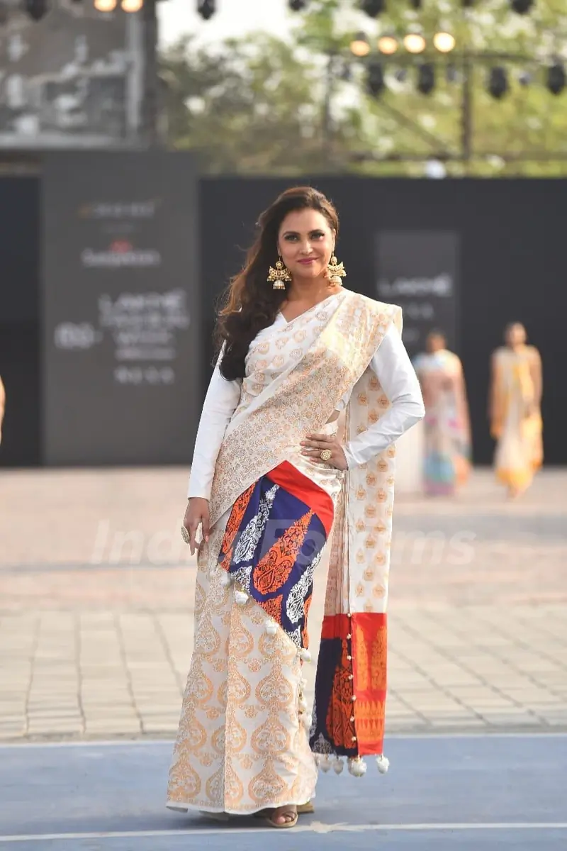 Lara Dutta at Lakme Fashion Week 2021