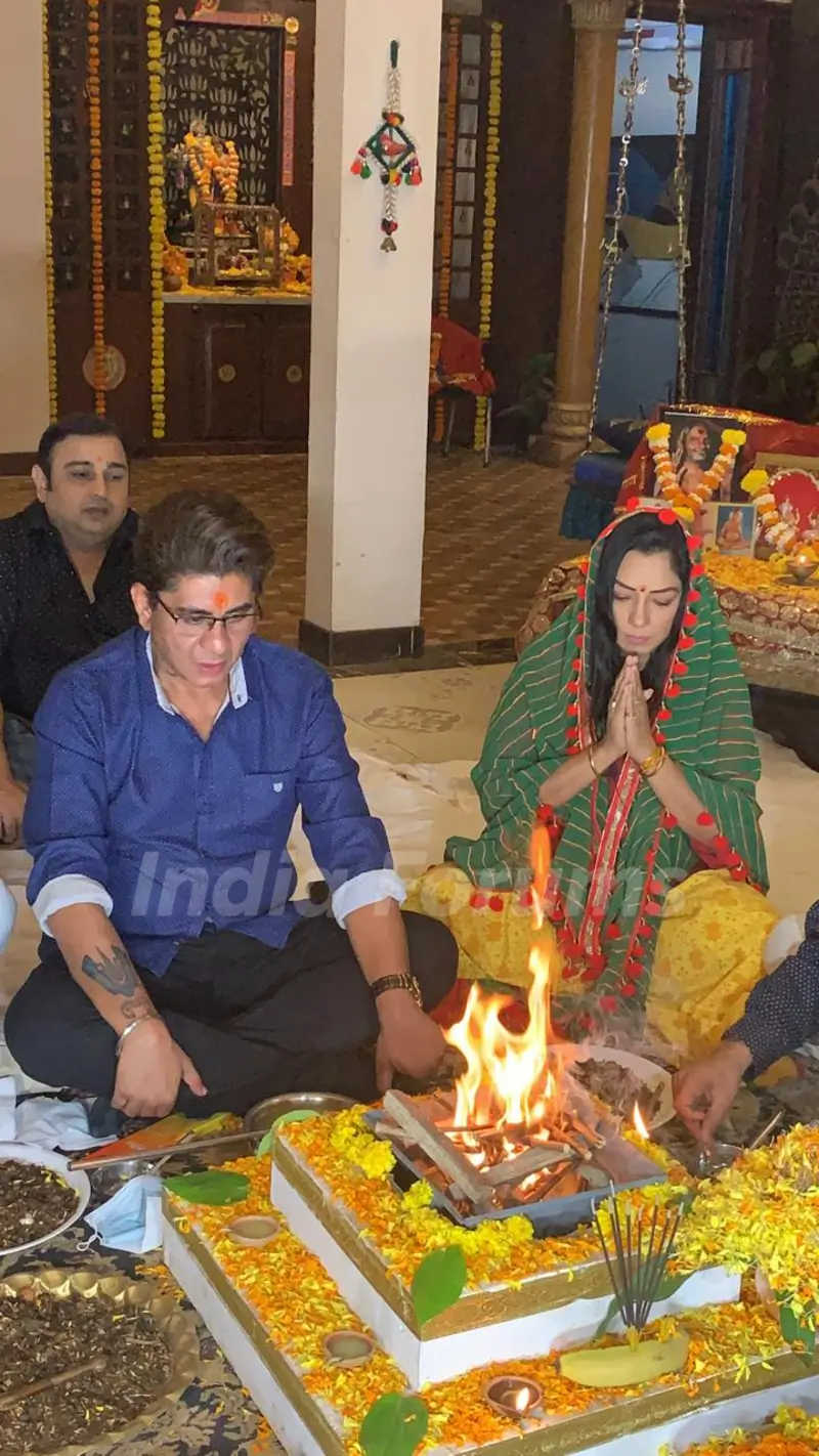 Havan on the sets of Anupamaa