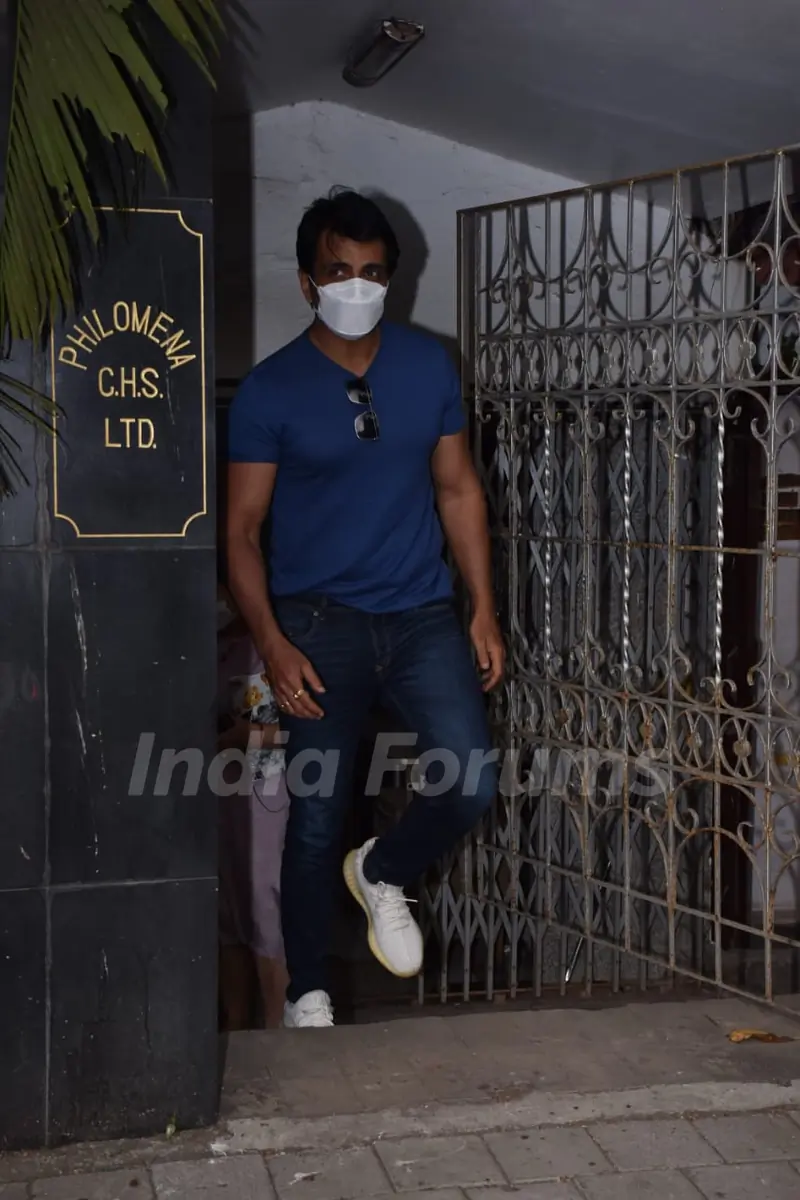 Sonu Sood snapped in Juhu