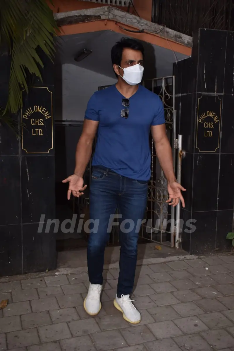 Sonu Sood snapped in Juhu