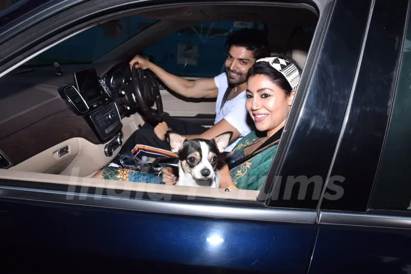 Gurmeet Choudhary snapped with his wife Debina Bonnerjee in Andheri