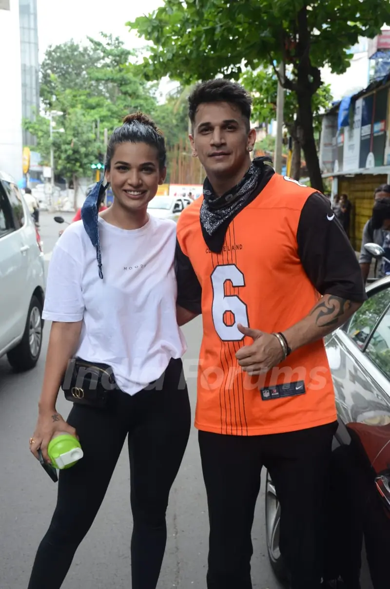 Prince Narula and Naina Singh snapped in Andheri