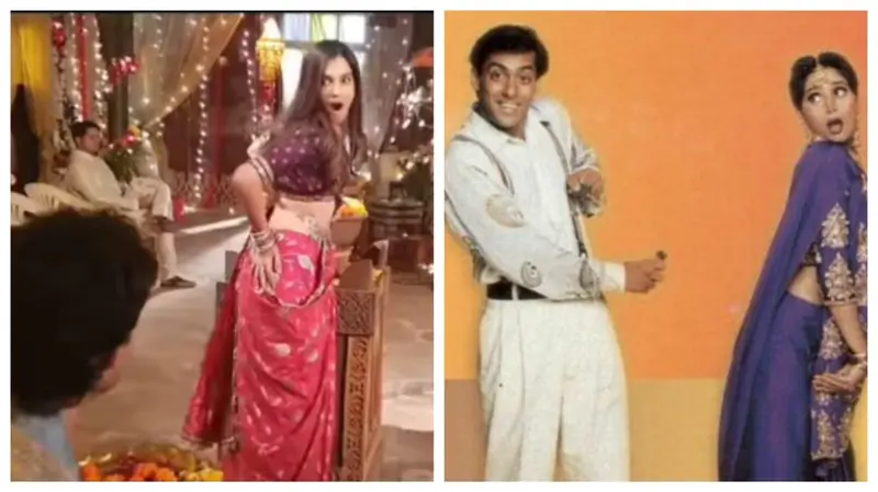 Mohit Parmar, Shiny Doshi, Salman Khan and Madhuri Dixit