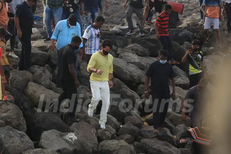 Tiger Shroff snapped at after a shoot in town!